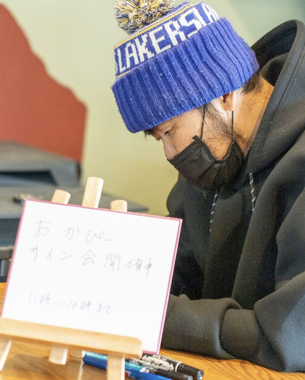 オカピーのふんわりアート展の様子1